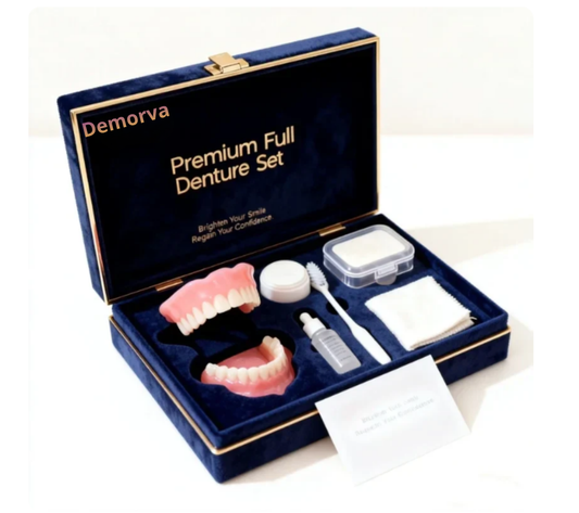 ⏰Ends Today: 70% OFF! 🌎Demorva™ Medical Full Denture with Strong Suctiond🦷Obtain American Dental Association (ADA) Certification